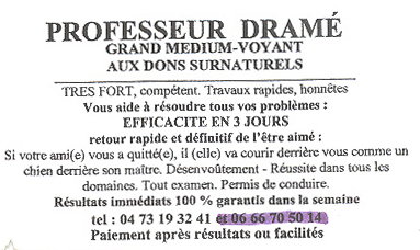 Professeur DRAM, Clermont-Ferrand