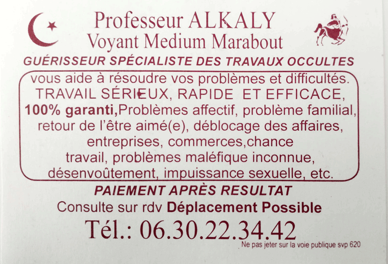 Professeur ALKALY, (indtermin)