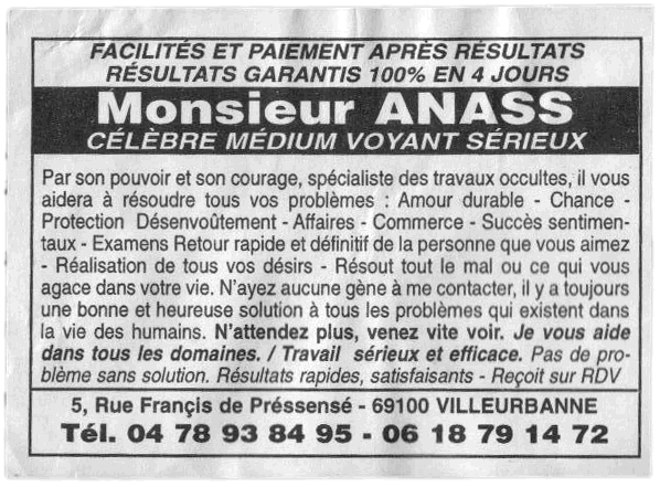 Monsieur ANASS, Villeurbanne