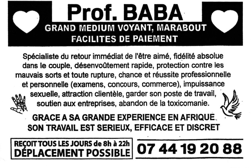 Professeur BABA, Le Mans