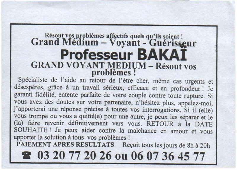 Professeur BAKA, Nord