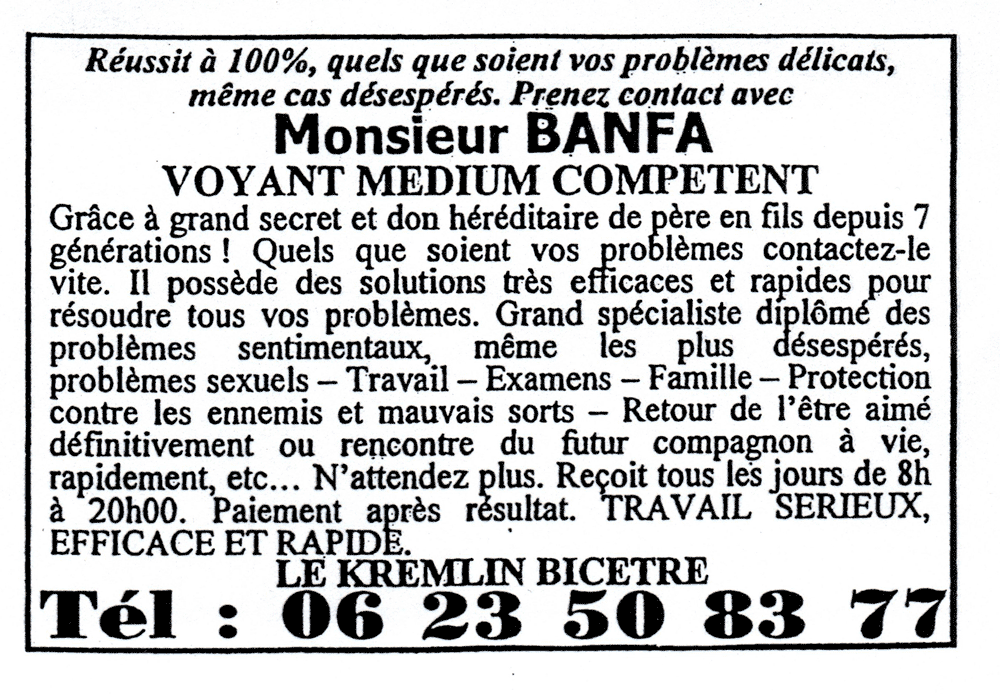 Monsieur BANFA, Val de Marne