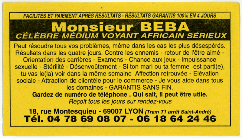 Monsieur BEBA, Lyon