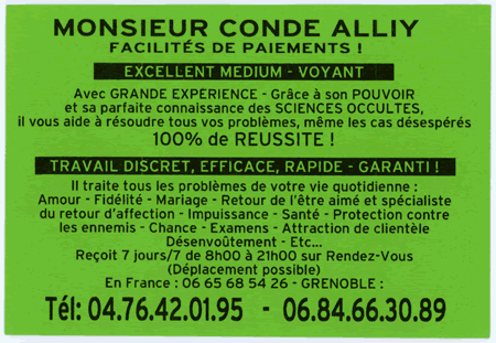 Cliquez pour voir la fiche dtaille de CONDE ALLIY