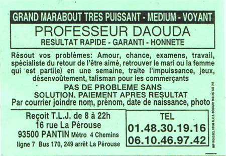 Cliquez pour voir la fiche dtaille de DAOUDA