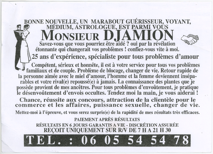 Monsieur DJAMION, (indtermin)