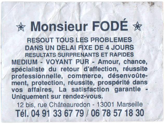 Monsieur FOD, Marseille
