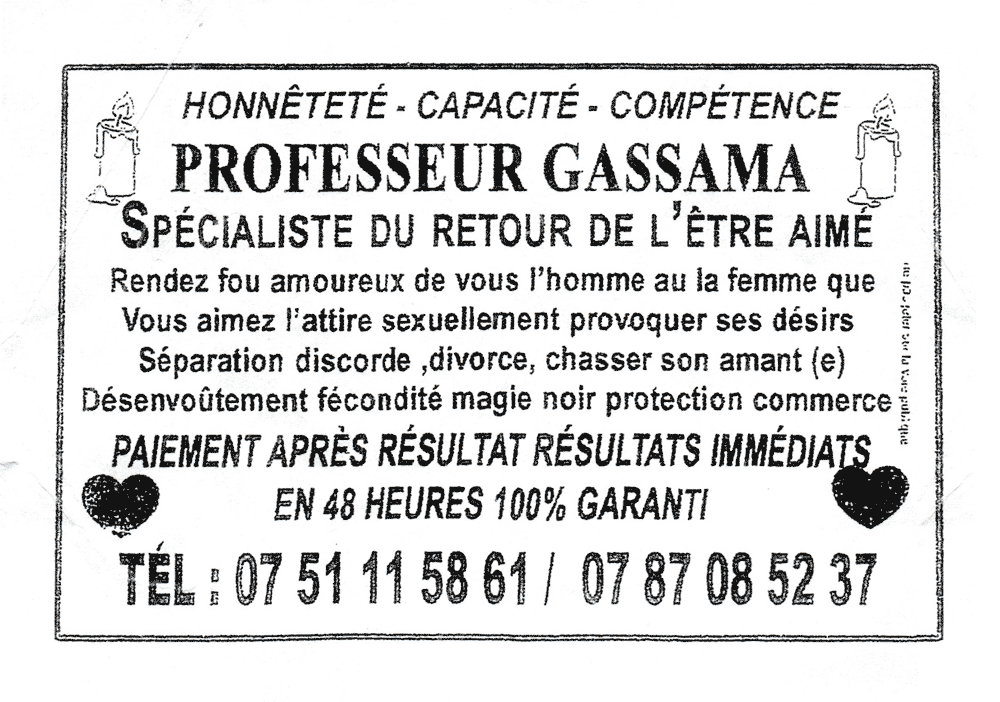 Professeur GASSAMA, (indtermin)