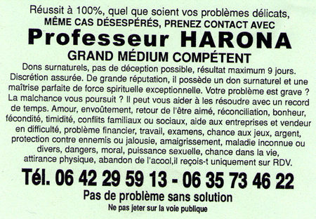 Professeur HARONA, Hrault, Montpellier
