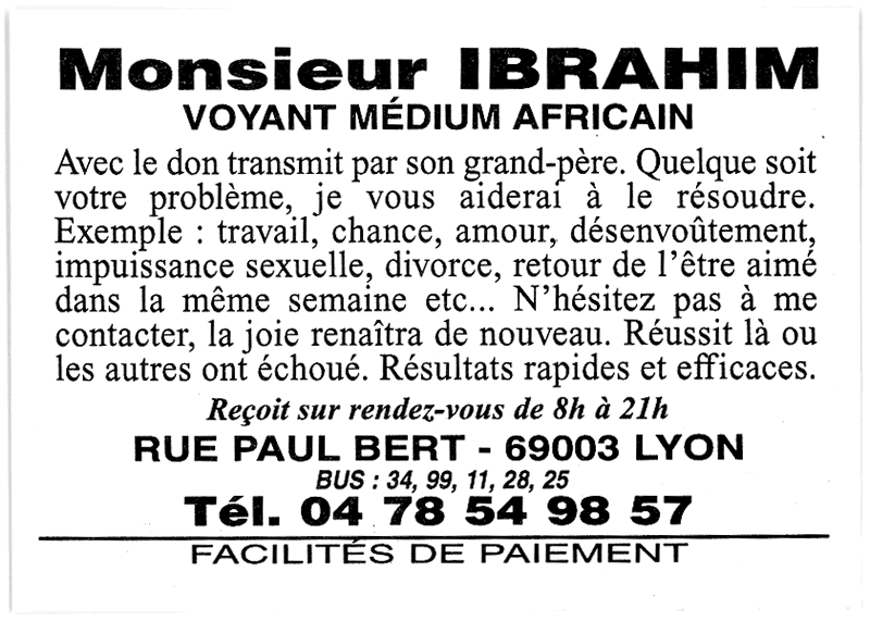 Cliquez pour voir la fiche dtaille de IBRAHIM