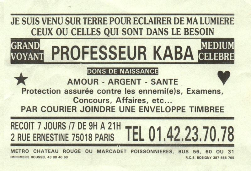 Professeur KABA, Paris