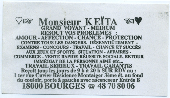 Monsieur KETA, Bourges
