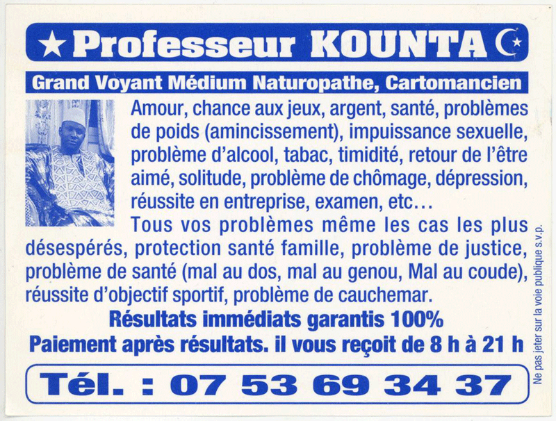 Professeur KOUNTA, (indtermin)