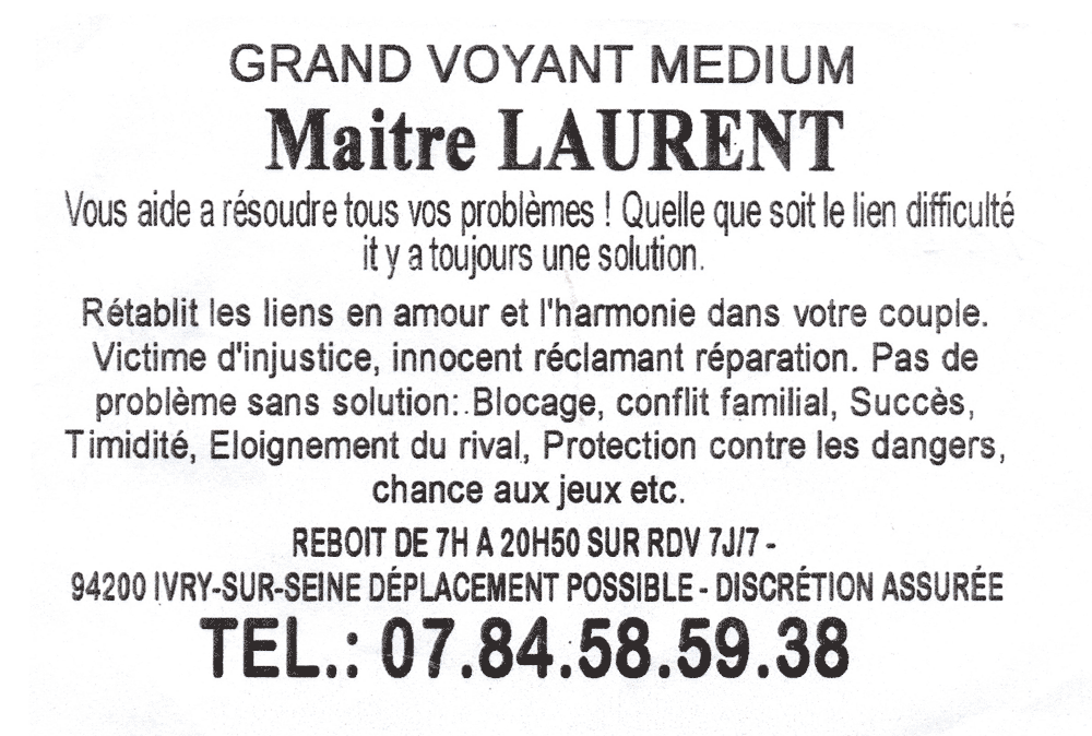 Matre LAURENT, Val de Marne