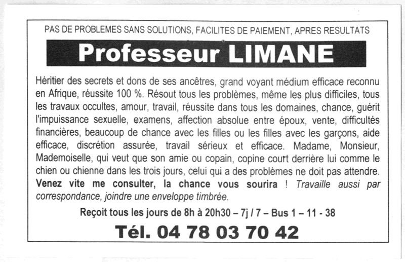 Cliquez pour voir la fiche dtaille de LIMANE