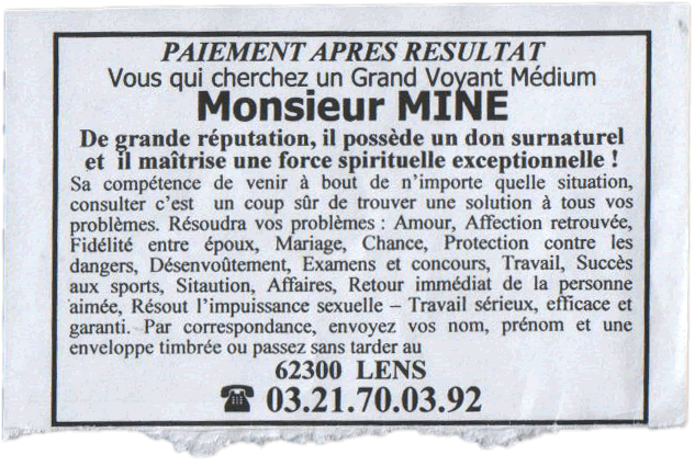 Cliquez pour voir la fiche dtaille de MINE