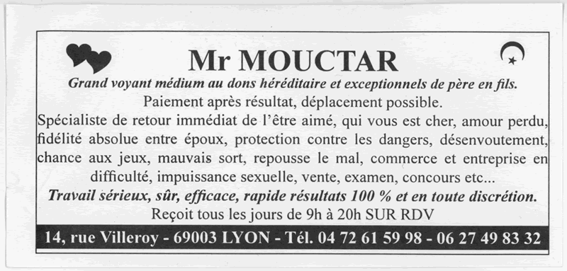 Monsieur MOUCTAR, Lyon