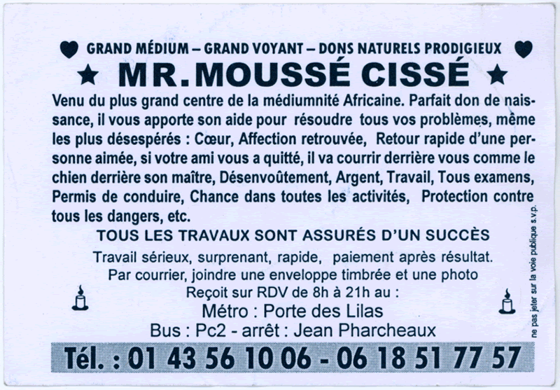 Monsieur MOUSS CISS, Paris