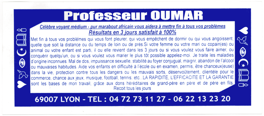 Professeur OUMAR, Lyon
