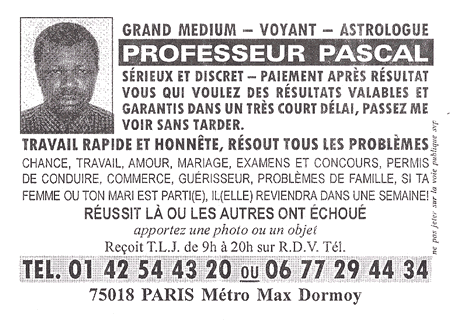 Professeur PASCAL, Paris