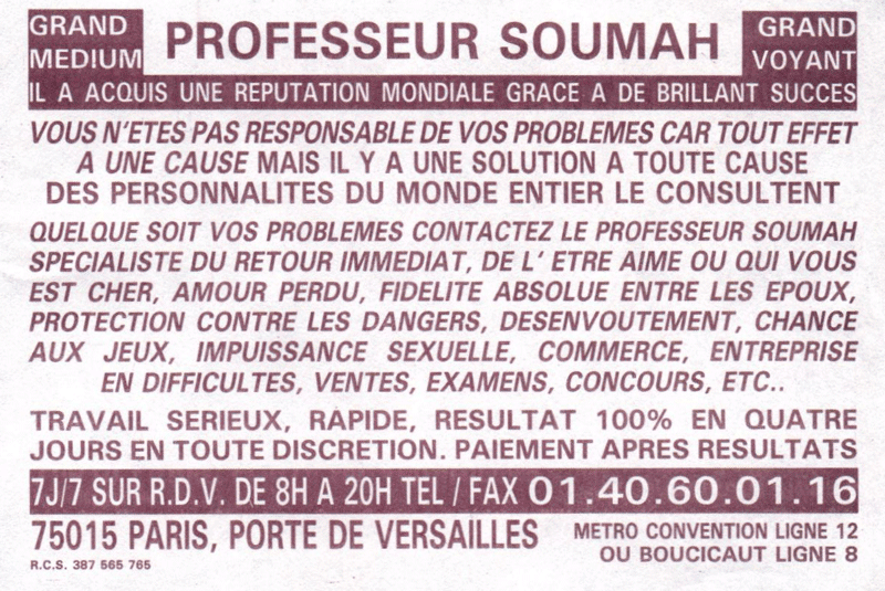 Professeur SOUMAH, Paris