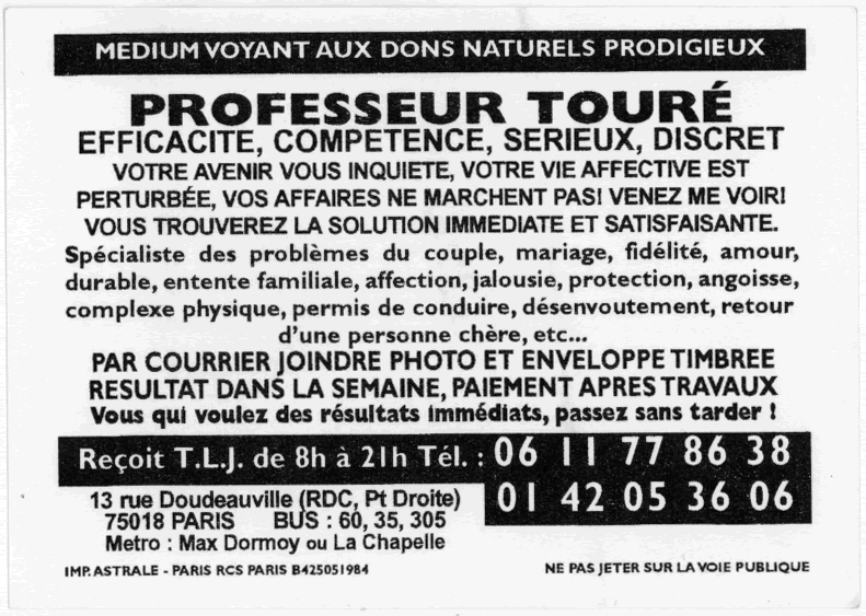 Professeur TOUR, Paris