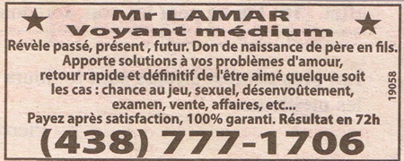 Monsieur LAMAR, Montréal