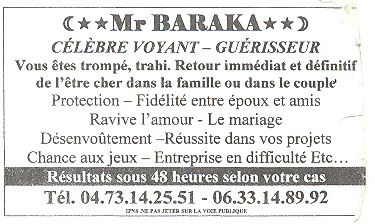 Monsieur BARAKA, Clermont-Ferrand