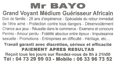 Monsieur BAYO, Clermont-Ferrand