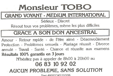 Cliquez pour voir la fiche dtaille de TOBO