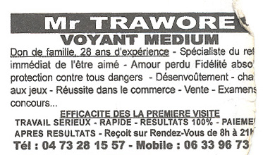 Monsieur TRAWORE, Clermont-Ferrand