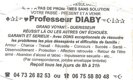 Professeur DIABY, Clermont-Ferrand