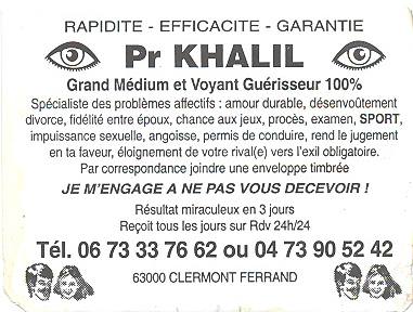 Cliquez pour voir la fiche dtaille de KHALIL