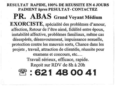 Cliquez pour voir la fiche dtaille de ABAS