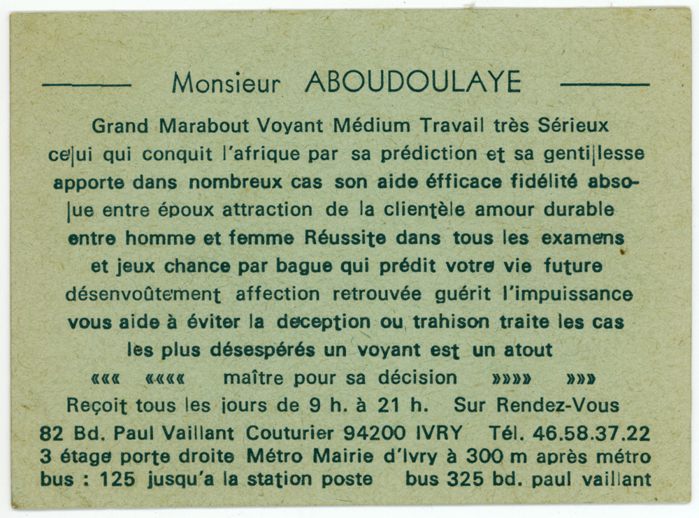 Cliquez pour voir la fiche détaillée de ABDOULAYE