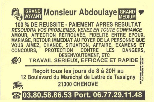 Cliquez pour voir la fiche détaillée de Abdoulaye
