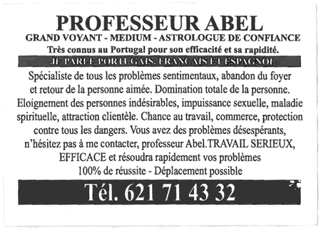 Cliquez pour voir la fiche dtaille de ABEL