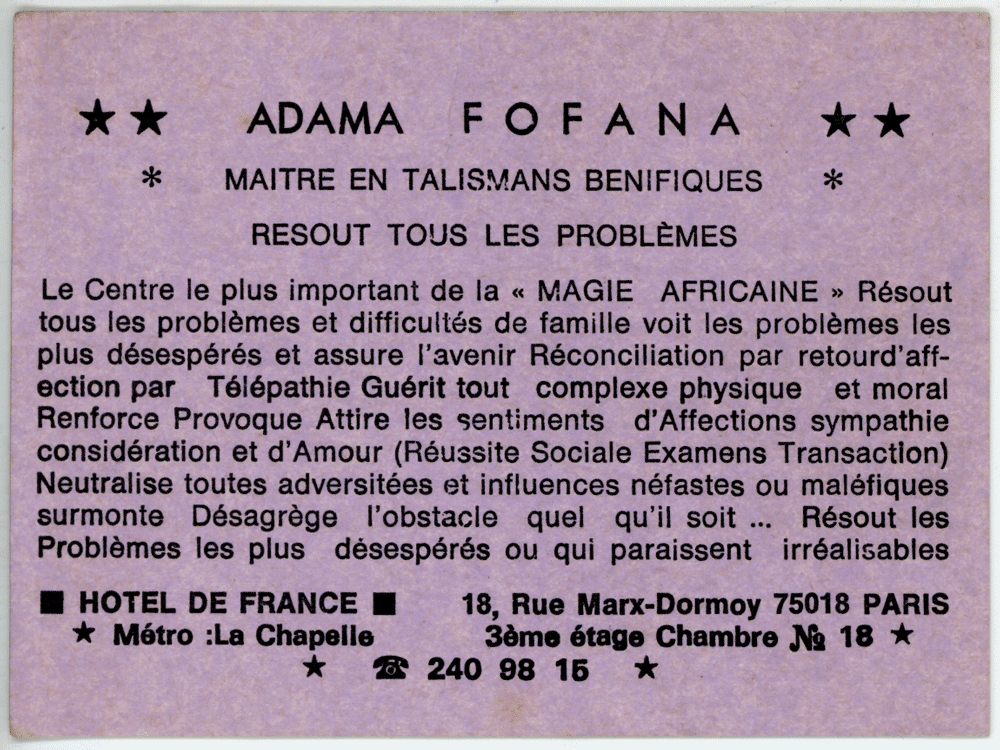  ADAMA FOFANA, Paris