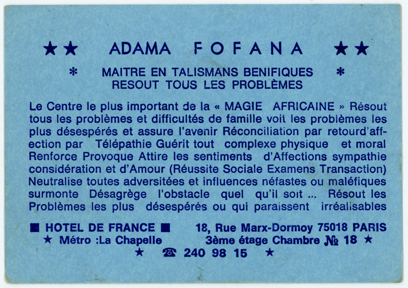  ADAMA FOFANA, Paris