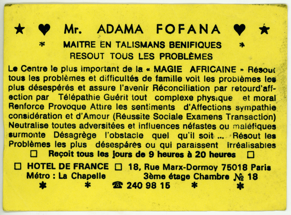 Monsieur ADAMA FOFANA, Paris