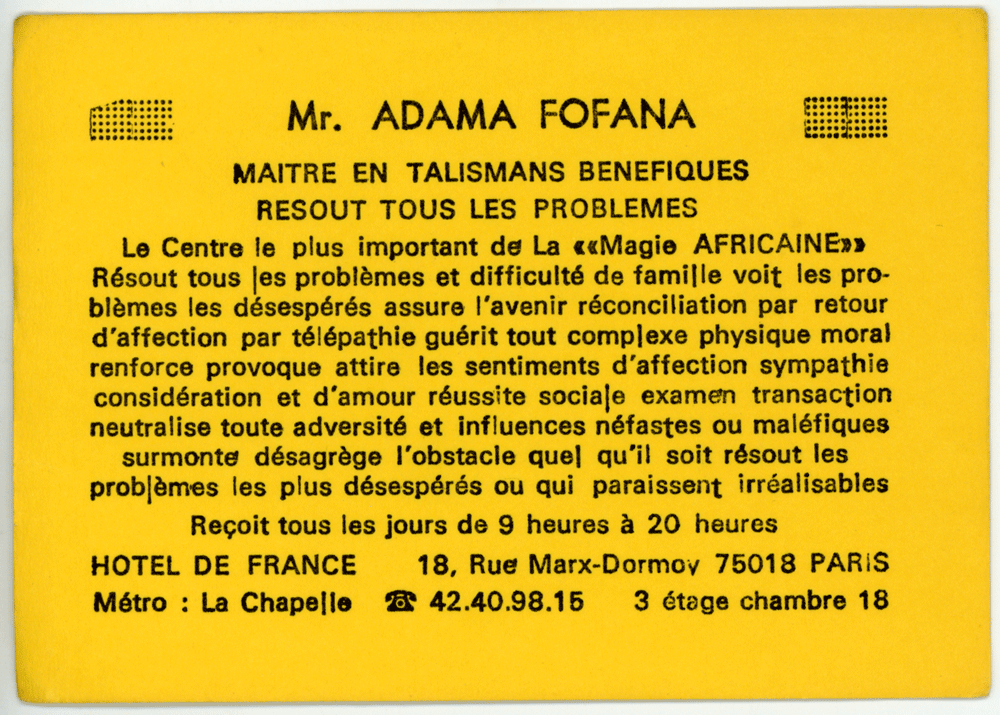 Monsieur ADAMA FOFANA, Paris