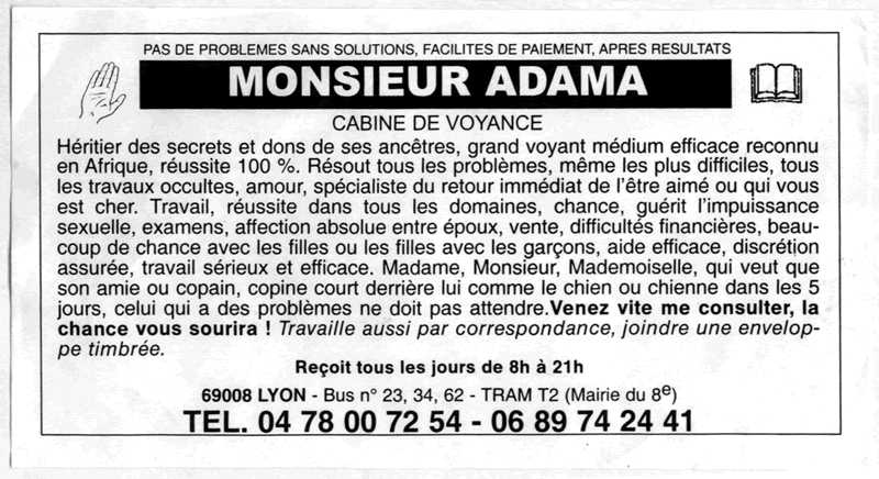 Monsieur ADAMA, Lyon