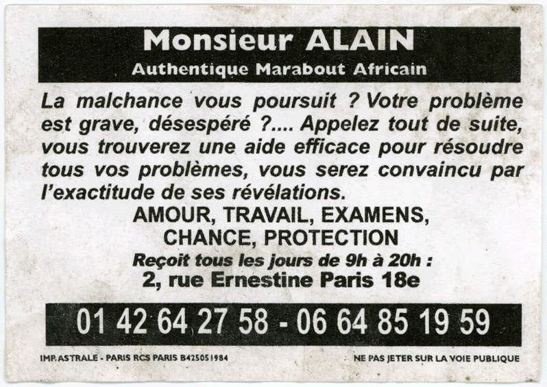 Monsieur ALAIN, Paris