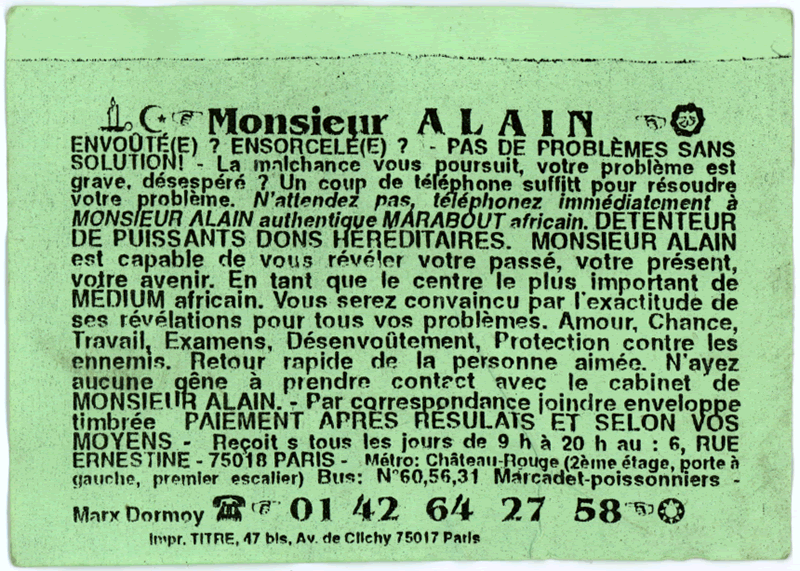 Monsieur ALAIN, Paris