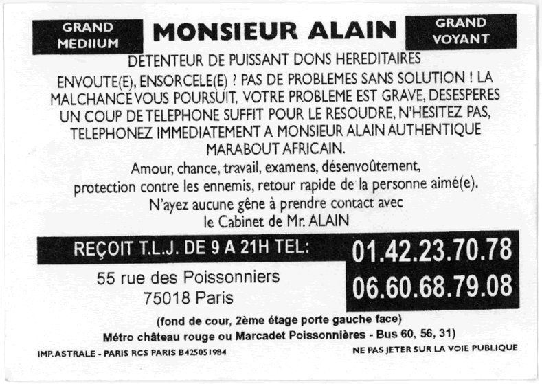 Cliquez pour voir la fiche dtaille de ALAIN