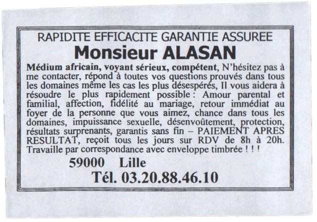 Cliquez pour voir la fiche dtaille de ALASAN