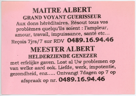 Matre ALBERT, Belgique