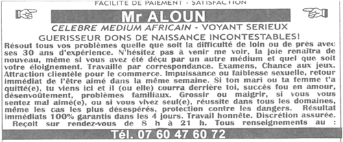 Cliquez pour voir la fiche dtaille de ALOUN