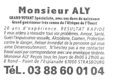 Cliquez pour voir la fiche dtaille de ALY