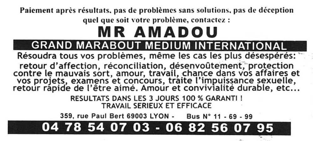 Cliquez pour voir la fiche détaillée de AMADOU